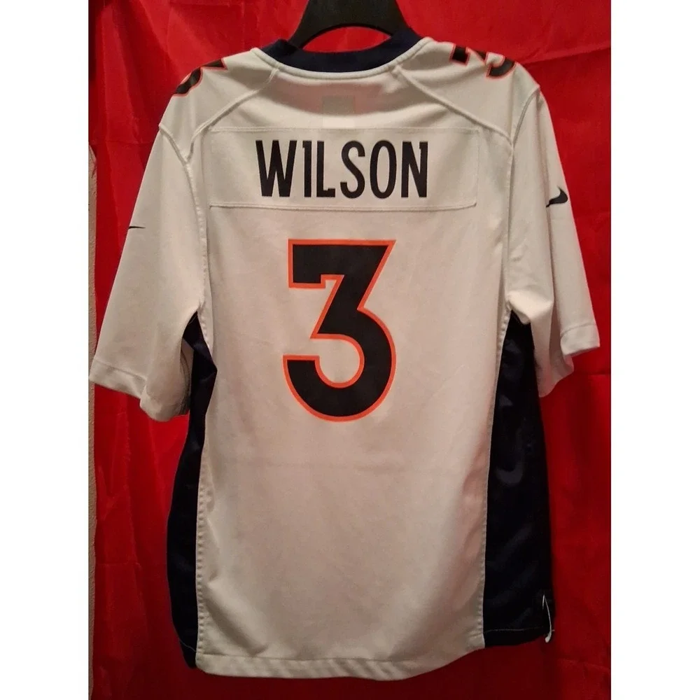 Mens Denver‎ Broncos Russell Wilson #3 White Limited Jersey Nike Medium